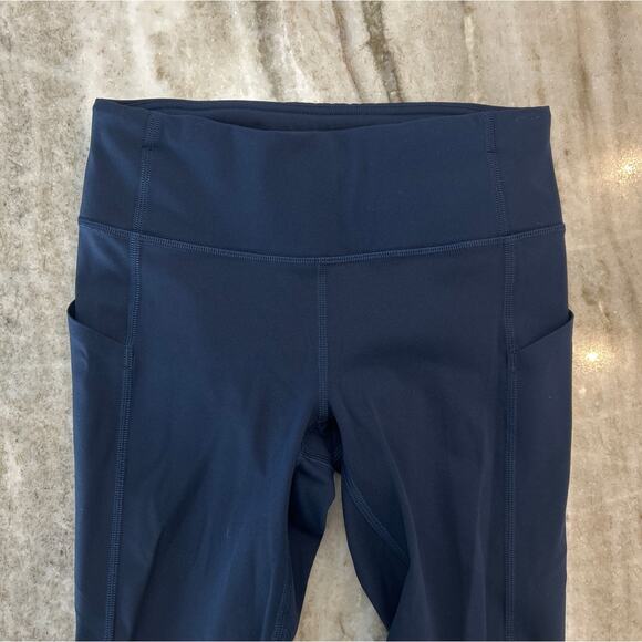 Lululemon Fast and Free High-Rise Tight 22” Nulux, Navy, Size 2 - Picture 5 of 6